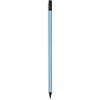 noTrash2003 10 matite in legno con gomma effetto metallizzato, argento, oro, rosa, blu, con corpo interno nero, pre-appuntito, lunghezza 19 cm, confezione risparmio sostenibile (blu)