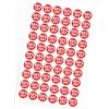 Goktvai 20 Fogli/1200pz Adesivi con Sconto Del 50%, Etichette Promozionali Rotonde da 25mm con Sconto Del 50% Etichette Autoadesive Percentuale per Supermercati Negozi Al Dettaglio Garage (Rosso)