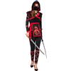 Spooktacular Creations Halloween Ninja Warrior Costume for Women with Ninja Mask (Large ( 10- 12 yrs))
