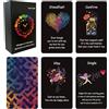 MUILKVY Migliora le connessioni damore con le carte Love Oracle: mazzo di 60 carte per le relazioni, single e principianti. Guadagna chiarezza, Rompi le barriere, cerca la fiamma gemella e la guida