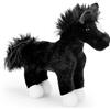 Zappi Co Andrew il cavallo di peluche nero - Morbido peluche - Cavallo giocattolo di 20 cm per ragazzi e ragazze