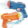 YEAMLTE Pistola ad Acqua, 2 PCS Pistole d'acqua, Fucili ad Acqua con 25-30 Piedi a Lungo Raggio, Pistole ad Acqua per Bambini Adulti Estate Piscina all'aperto e Giocattoli da Spiaggia (Blu+Arancione)