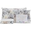 HomeLife Set Lenzuola Completo Letto Matrimoniale 100% Cotone | Lenzuolo Sopra 245x290CM + Lenzuolo Sotto con Angoli 180x200 + Coppia Federe con Patella 50x80 | Decorazioni Floreali a Rose Grigio