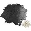 ZMdooreasy Set di 12 pannelli pensili fai da te per eleganti divisori e decorazione d'interni (nero)