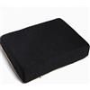 qing yun, cuscini per sedia per studenti, rettangolare, antiscivolo, con laccetti, in spugna morbida, traspirante, 35 x 25 x 3 cm, colore: nero