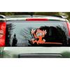 4R Quattroerre.it Quattroerre 1249 Adesivi Funny Wipers Scimmia per Lunotto Posteriore Auto