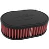 K&N Filtro Aria Universale Ovale with 52mm flangia decentrata (13mm), 178mm x 114mm base, 51mm altezza (RU-071V)