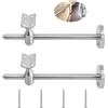 GBACHOOSE 2 supporti per corrimano regolabili, 150 mm, in acciaio inox, per ringhiere per scale, interni, accessori per corrimano, ringhiera per scale
