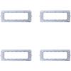 IXTRIMA Supporto Compatibile Con Bticino Matix 4 Moduli, Telaio Supporto Per Scatola 502 503 504 506 (Set da 10/4 pezzi)