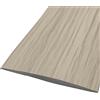 SEIWEI Nastro adesivo in PVC autoadesivo grigio effetto legno, per bordi di porte in legno, striscia flessibile per la transizione tra pavimenti in laminato, copertura per spazi tra porte e pavimenti in
