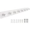 SYPEN Appendiabiti da parete in acciaio inox, con 8 ganci (bianco, 8 ganci)