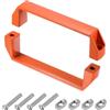 QUARKZMAN 2 Pezzi Maniglia Rettangolare, 180mm/7.1 Distanza Fori Maniglia Porta in Lega di Alluminio Moderna per Cassetti Armadi Cancelli Garage, Arancione