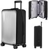 Veki Custodia Protettiva Valigia da Viaggio, Coprivaligia Trasparente, Anti-Polvere Copertura, Copri Valigia Impermeabile, Antigraffio Protettore di Bagagli Luggage Cover (Nero, 22 Pollici)