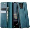 CaseMe Cover per Samsung Galaxy A53 5G Custodia a Libro Pelle Premium RFID Protezione Portafoglio Magnetica Porta Carte Supporto Flip Case per Samsung Galaxy A53 5G - Bluverde