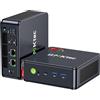 GMKtec Gaming Mini PC Ryzen 5 7640HS (Superiori al 6800H) con Grafica AMD Radeon 760M, 16GB DDR5 + 512GB PCIe3.0 SSD, Mini Computer con Doppia LAN 2.5G/WiFi 6E/Triplo Display 4K/USB 4.0 per Gaming