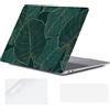 YOPAS Custodia per MacBook Air 13 pollici 2020 2019 2018 Cover M1 A2337 A2179 A1932, Plastica Custodia MacBook Air 13 M1 Cover Case per Mac Air 13 pollici con Copritastiera in Silicone, Foglie