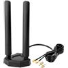 Nelawya Antenna 4G LTE/5G Sub-6 SMA TS9 maschio a banda larga 8dbi 600-3980MHz antenna radiante con base magnetica, cavo da 2 meter Compatibile con 5G 4G LTE Router