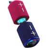 CYBORIS Altoparlante Bluetooth 2 in 1 con divisione magnetica, a blocchi di colore, impermeabile, doppio divisibile, altoparlante wireless portatile da 20 W, suono stereo forte, Bluetooth V5.3, 24 ore di