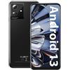 CUBOT Note 50 Smartphone, 16GB RAM + 256GB ROM/1TB Telefono Cellulare, Android 13 Cellulari, 6.56'' HD+ Telefoni, Octa Core 5200mAh Batteria, 50MP+8MP Fotocamere, Face ID/Fingerprint/NFC/OTG (Nero)