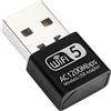 10Gtek USB WiFi Adapter for PC, AC1300M USB WiFi Dongle 802.11ac Wireless Network Adapter with Dual Band 2.4GHz/5Ghz for Desktop Laptop Support Windows 10/8/7/XP, MAC OS, Linux etc
