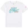 Nike T-Shirt Bambino Futura Micro Text Tee 86L823 (Bianco, 5-6 Anni)