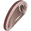 sourcing map Nastri abrasivi, 13 mm x 610 mm, 20 pezzi, grana 60, in ossido di alluminio, per lavorazione del legno, lucidatura di metalli e affilacoltelli