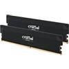 Crucial Pro RAM DDR5 64GB Kit (2x32GB) 6400MHz CL40, Overclocking Gaming, Intel XMP 3.0 / AMD EXPO, Memoria PC, Nero - CP2K32G64C40U5B