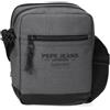 Pepe Jeans Waltford Borsa a tracolla a due scomparti Grigio 17 x 22 x 7,5 cm Pelle sintetica e poliestere by Joumma Bags