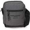 Pepe Jeans Waltford Borsa a tracolla media grigio 17 x 22 x 6 cm Pelle sintetica e poliestere by Joumma Bags