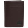 Pepe Jeans Hudson Portafoglio verticale con portamonete marrone 8,5 x 11,5 x 1 cm Pelle by Joumma Bags