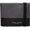 Pepe Jeans Ithaca Portafoglio con nastro elastico Grigio 11,5x8,5x1 cm Pelle by Joumma Bags