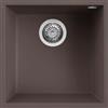 Elleci Quadra 102 SOTTOTOP LKQ10287BSO Lavello da Incasso 1 Vasca Sottotop 44 x 44 cm finitura Keratek Cocoa 87