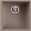 Elleci Quadra 102 SOTTOTOP LKQ10289BSO Lavello da Incasso 1 Vasca Sottotop 44 x 44 cm finitura Keratek Dove 89