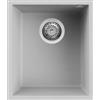 Elleci Quadra 100 SOTTOTOP LKQ10088BSO Lavello da Incasso 1 Vasca Sottotop 38 x 44 cm finitura Keratek Cloud 88