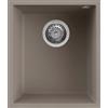 Elleci Quadra 100 SOTTOTOP LKQ10089BSO Lavello da Incasso 1 Vasca Sottotop 38 x 44 cm finitura Keratek Dove 89