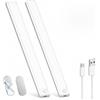 NGUIT Luci da cucina da 30 cm con sensore di movimento a LED per interni ricaricabile AUTO/ON/OFF Stick magnetico su wireless USB alimentato per mensole, scale, banconi, armadio, camera da letto, cucina