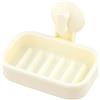 Dewocke Portasapone da Muro, Porta Saponetta a Ventosa Senza Trapano, Portasapone Rimovibile con Drenaggio, per Doccia, Bagno, Vasca e Lavello Della Cucina (Beige)