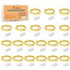 Vacoulery Micro LED Luci Stringa, 20 Pezzi 1M Filo di Rame con 10 LEDs, Ghirlanda Luminosa Lucine, Catena Luminosa Natale per Casa Interni e Esterni Feste Matrimonio Bottiglie Fai da te (Bianco caldo)