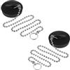 Set Di 2 Tappi Universali Per Vasca Con Catena, Tappi Di Scarico Di Ricambio Per Bagno E Cucina 92883245