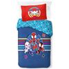 Jay Franco Marvel Spidey e I Suoi Fantastici Amici 100% Cotone Set Copripiumino Singolo - Include Federa 50 x 70 cm