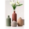 VASETOPIA Vasi in Ceramica, Set di 4 Vaso Decorazione in Neutro Nordico per Soggiorno, Ufficio, Cena Tavolo, Partito (Rosso/Verde/Marrone scuro/Grigio)