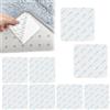 AetherAurora 8 Pezzi Antiscivolo per Tappeti, Antiscivolo e Riutilizzabili Tappeto Gripper, Adesivo Antiscivolo da Tappeto Gripper, Impermeabile, Fermatappeto Antiscivolo per Pavimenti In Legno (10 X 10 cm)