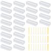 lasuroa 24pz Clip Montaggio Luci Neon Cordone per Govee, Adesivo Trasparente Supporti Clip Striscia LED Impermeabile Supporti Luci Cordone per Pavimento Montaggio a Parete Interno Esterno