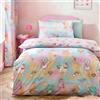 Catherine Lansfield Kids Forever Together - Set copripiumino singolo reversibile con federa, colore: pastello