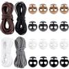 PH PandaHall 20m Cordoncino da Barbiere Porta Punti Cordino da Barbiere in PVC per Lavori a Maglia con 24pz Marcatori per Punti per Uncinetto e Lavoro A Maglia