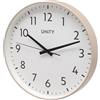 Unity Orologio da parete, Fradley, silenzioso, moderno, marrone moka, 30 cm