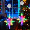 Bzavor Catena luminosa per esterni, a sfera grande, 20 cm, 4 pezzi, 8 modalità, Ramadan, catena luminosa a LED, corrente esterna, IP65, impermeabile, con spina, telecomando, per decorazioni per