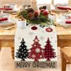 UEOTO Runner da tavolo per Natale, decorazione natalizia da tavolo, decorazione moderna per la tavola di Natale, runner da tavolo natalizio, decorazione per la tavola di Natale, decorazione interna per le