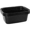 Innouse Confezione da 3 bacinelle rettangolari in plastica, 16 l, colore nero