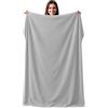 CalmyBEACH Telo mare in spugna XXL 100% cotone, Grigio, 120x200cm